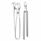 Oc9 स्टेनलेस स्टील यूटिलिटी पकड़ & रोटी चिमटा फॉर किचन टूल सेट