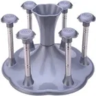 Plastic Glass Holder (Silver)