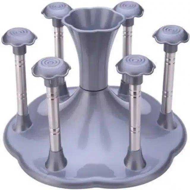 Plastic Glass Holder (Silver)