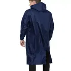 Solid Overcoat with Hoods and Side Pocket Raincoat for Men 