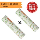 G&M Butter/Food Wrapping Basic Paper Roll 2x11m, Buy1 Get 1 Free