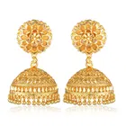 Brass Gold Plated Earrings for Women (Gold, Set of 1)