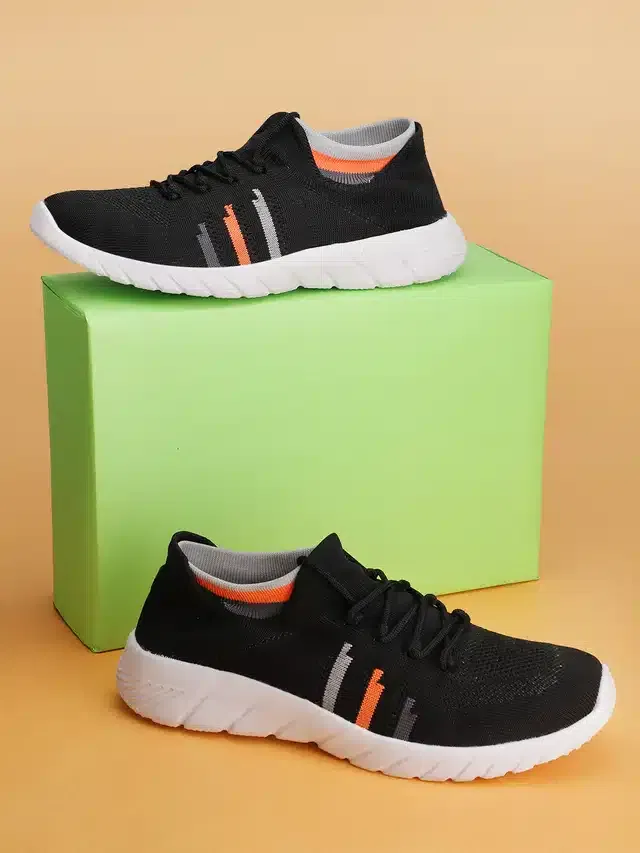 Sports Shoes for Men (Black, 9)