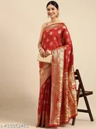 Soft Silk Zari Woven Saree for Women 