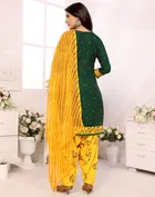 Crepe Floral Punjabi Suit for Women 