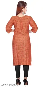 Cotton Blend Printed Kurti for Women 