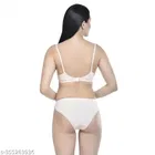 Polycotton Bra with Panty for Women 