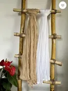 Cotton Blend Solid Dupatta for Women 