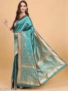 Banarasi Silk Zari Woven Saree for Women 