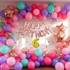 65 Pcs 6th Birthday Decoration kit, Multicolour, Set of 1