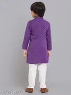 Cotton Blend Kurta with Pyjamas for Boys 