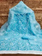 Organza Unstitched Dress Material for Women 