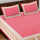 Cotton Queen Bedsheet with 2 Pillow Cover 