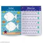 Write & Clean Reusablee Book - Set Of 3 Books - Alphabet Capital Letters, Alphabet Small Letters, And Lines & Curves