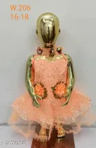 Net Sleeveless Dress for Girls 