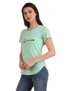 Round Neck Printed T-Shirt for Women 