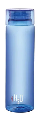 CELLO H2O Round Unbreakable Plastic Water Bottle 1 Liter, Blue