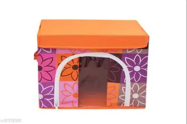 PVC Foldable Under Bed Storage (Multicolor)