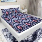 Arch Fab Abstract Floral Double Bedsheet 88X90 Inch