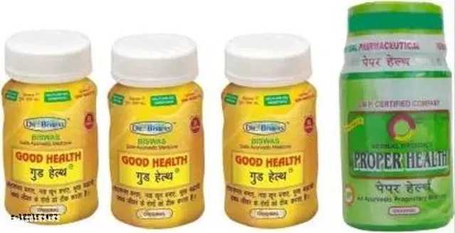 Dr Biswas Good Health Capsule & Proper Health Capsule For Weight Gain & General Health (Pack Of 4)