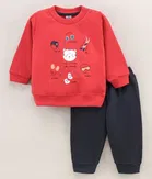 Cotton Blend Printed Top & Bottom Set for Kids 