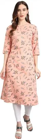 Women Crepe Printed Kurta 