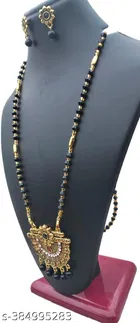 Alloy Mangalsutra with Earrings for Women 