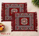 Alaqsa Pooja Aasan for prayer 19x19inch Red Pack of 2