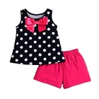 Cotton Blend Printed Clothings Set for Girls 