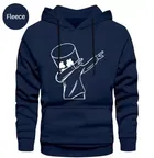 Marshmellow Dab Printed Fleece Hoodie for Men 