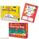 Super Cute Toddlers Activity Bag + Coloring Bag + 3 in One Writing Book 