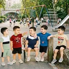 Cotton Blend Top & Bottom Set for Boys 