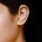 One Gram Gold Plated Alloy Ear Chain For Women's And Girl's 