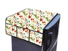 Knit Printed Fridge Top Cover with Side Pockets 