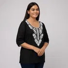 Cotton Embroidered Short Kurti for Women 
