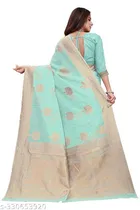 Chanderi Cotton Zari Woven Saree for Women 
