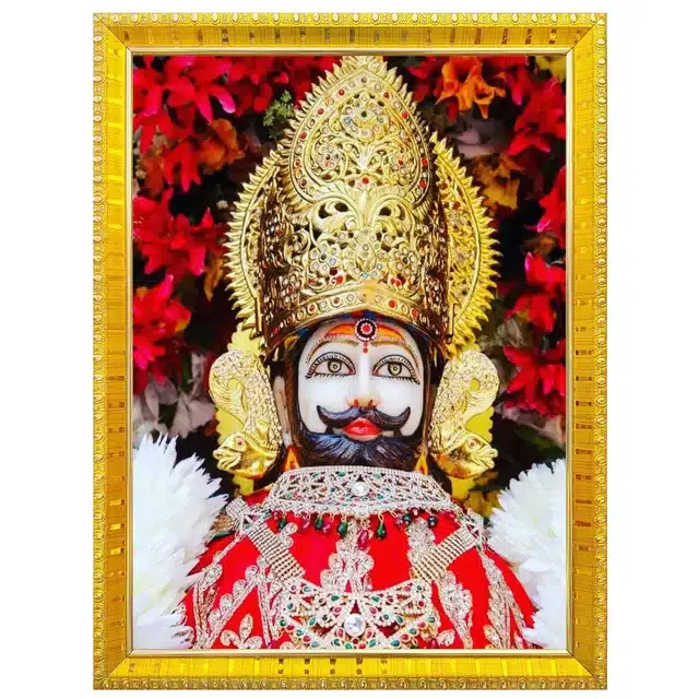 Khatu Shyam Wall Photo Frame (Multicolor, 5x7 Inches)
