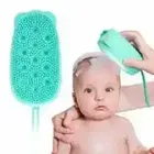 Pallavi Trading Double-Sided Soft Silicone Bath Brushes Silicone Body Scrubber Multi Function Bathing Tools Skin Clean Shower Brushes Pack Of 1