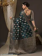 Organza Zari Woven Saree for Women 