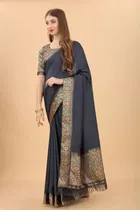 Vichitra Embellished Saree for Women 