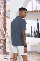 Cotton Blend T-shirt for Men, Blue 