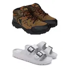 Combo of Casual Shoes with Sliders for Men 