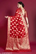 Organza Zari Woven Saree for Women 