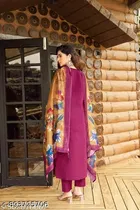 Floral Embroidered Chanderi Cotton Kurti for Women 