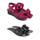 Combo of Flats with Sandals for Women 