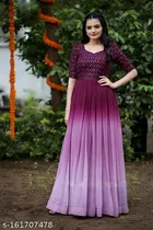 Embellished Maxi Gown for Women 