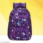 Polyester Backpack Bag, Purple