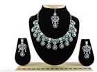 Designer Necklace with Earring Maang Tikka for Women 