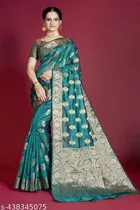 Organza Zari Woven Saree for Women 