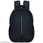 Nylon Backpack for Men & Women, Black